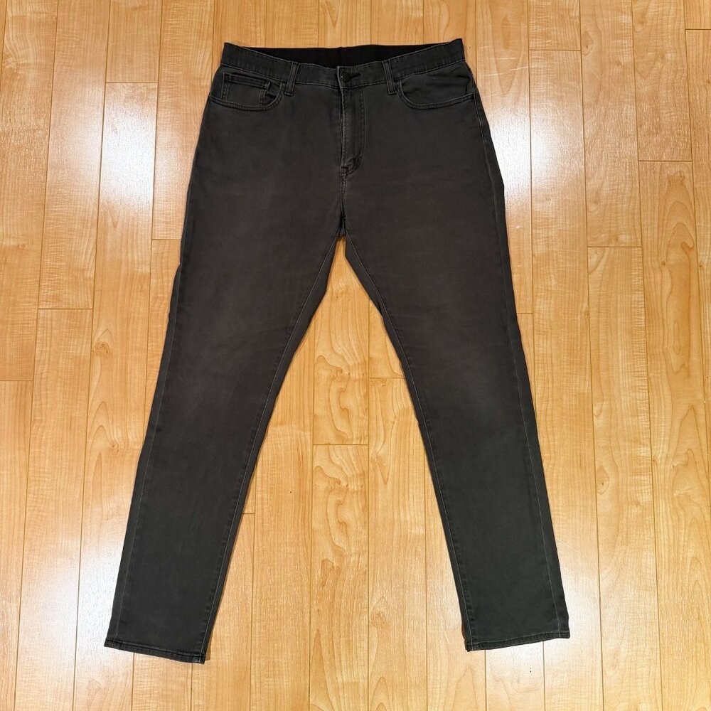 Uniqlo Olive Stretch Slim Pants Tapered (L)